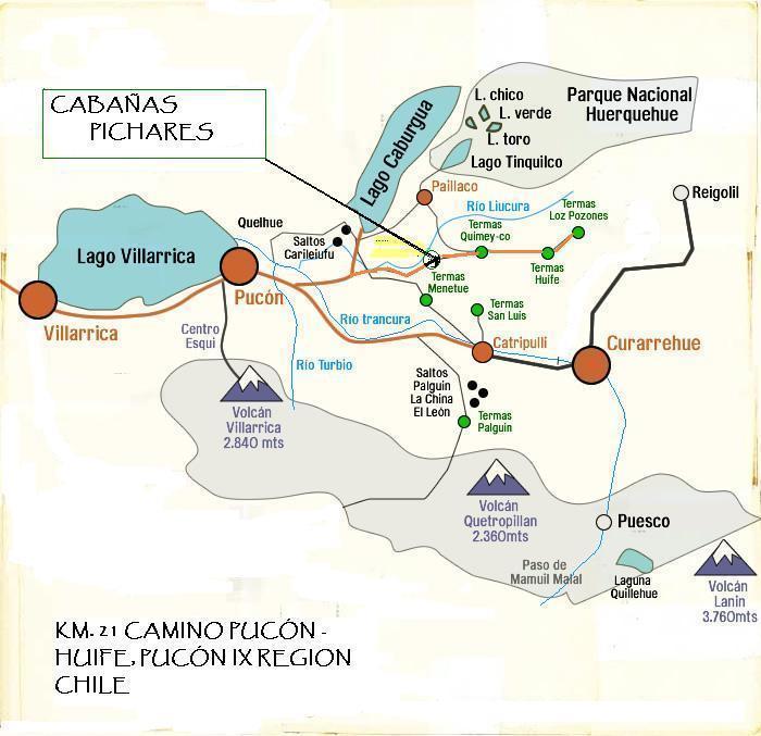Cabanas Pichares Caburgua Luaran gambar